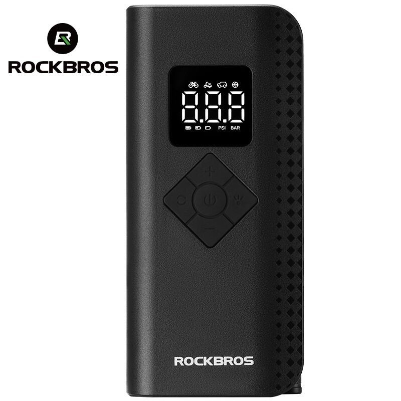 ROCKBROS Car Motorcycle Electric Air Pump Tire Inflator Portable Digital 150PSI