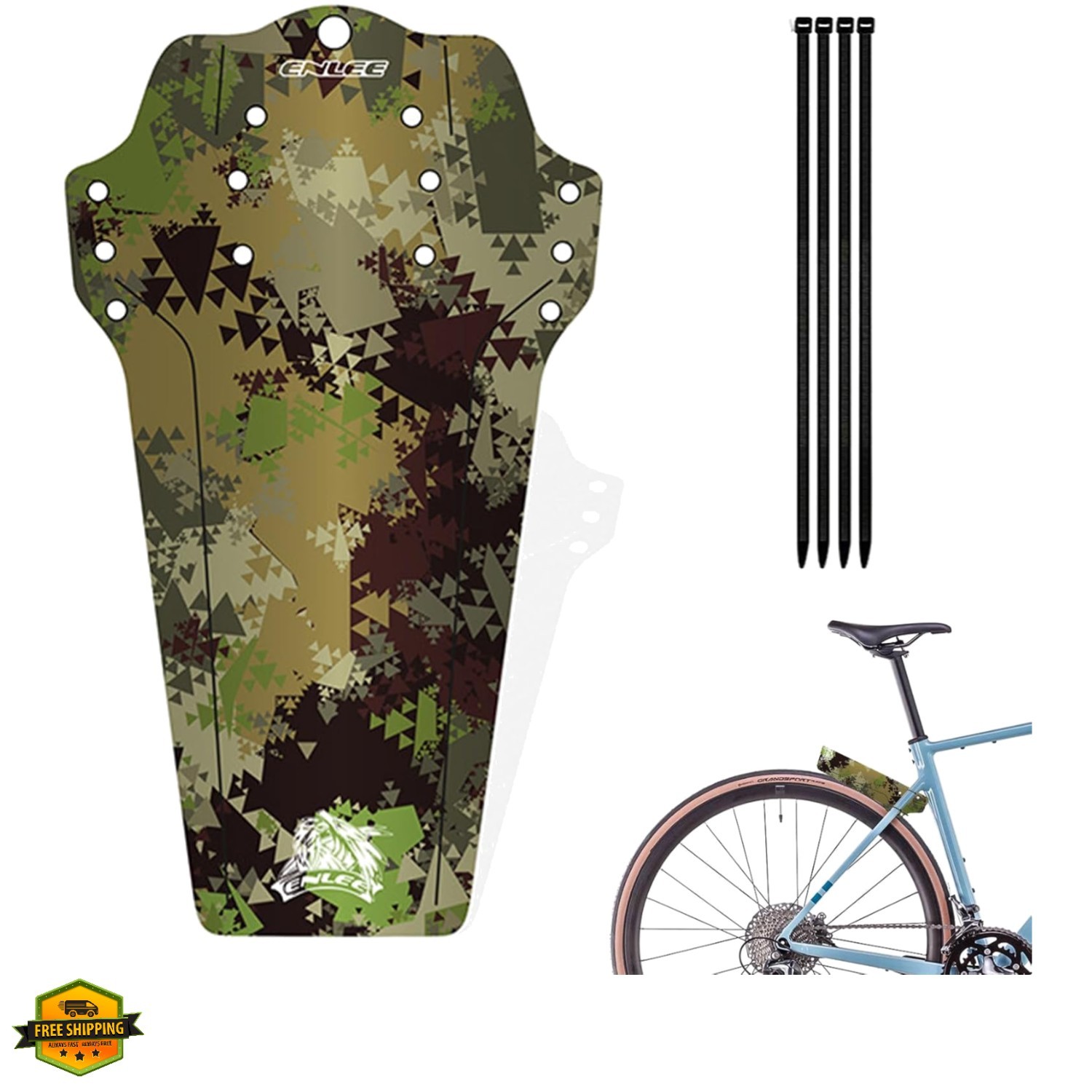 1PC Mountain Bike Fender – Lightweight Flexible MTB Mud Guard, Waterproof Hea…