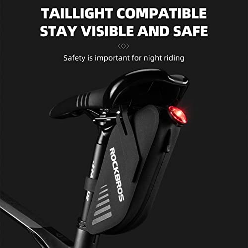 Bike Seat Bag, Waterproof 0.6L Bike Seat Bag Frame Bag, Lightweight Bike
