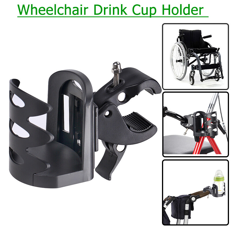 Rotatable Drink Cup Holder Fit For Walker Bike Wheelchair Stroller Outdoor